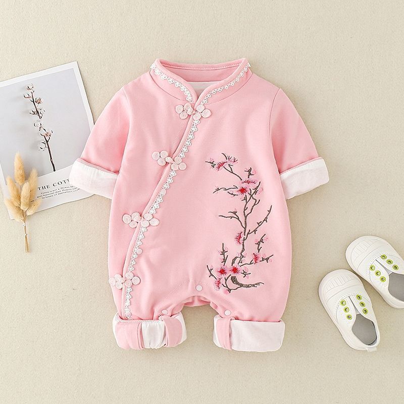 Combinaison bébé printemps et automne, vêtements d'extérieur Double couche