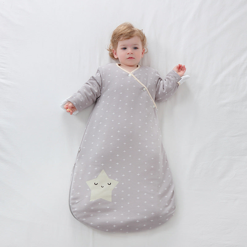 All Seasons All-purpose Baby Cotton Integrated Anti Kick Quilt Sleeping Bag