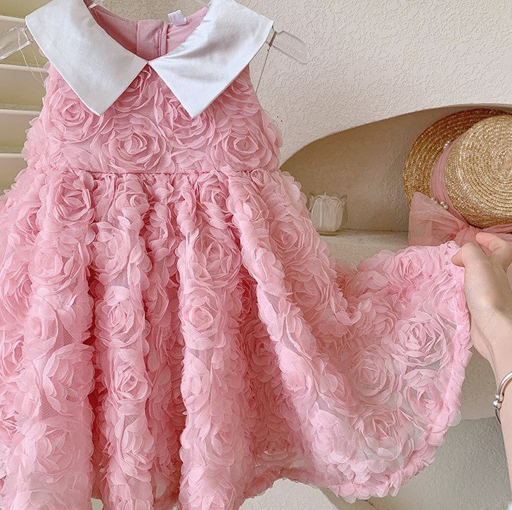 Children's Handmade Mesh Fashionable Princess Dress