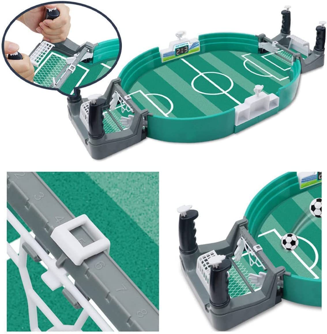 Juego interactivo de mesa de fútbol, ​​mini juego de fútbol de mesa para niños, juego de mesa interactivo de deportes familiares de coordinación mano-ojo entre padres e hijos