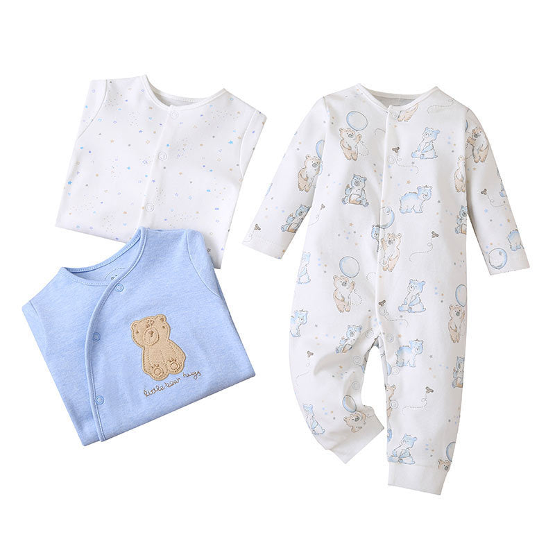 Baby Cartoon Casual One Piece Set Of Three