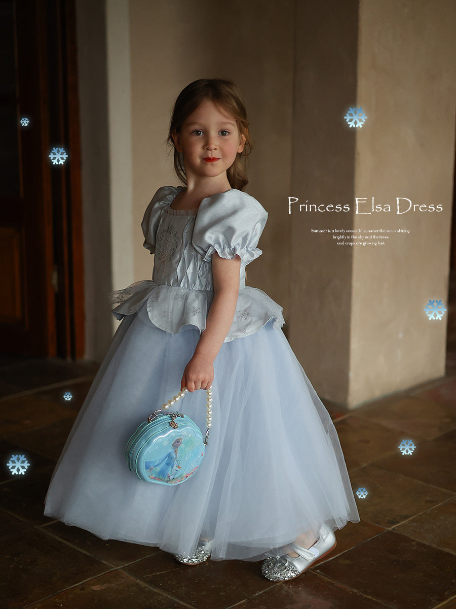 Robe princesse Elsa Pengpeng pour filles