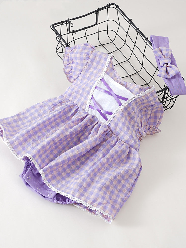 Cute Plaid Baby Princess Summer Dress