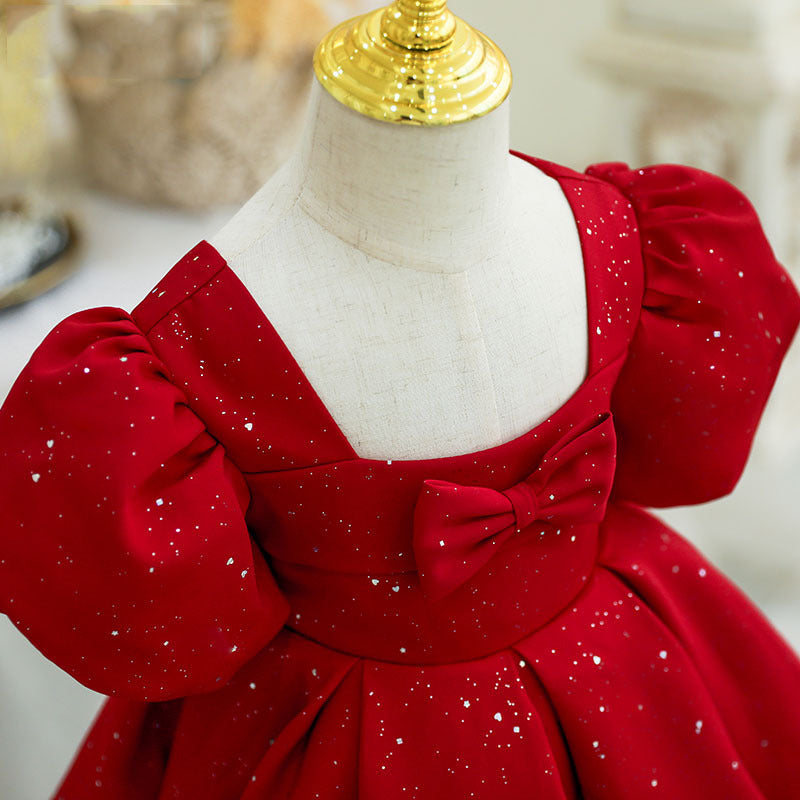 Catwalk Red Baby Zhuazhou Umbrella Princess Dress