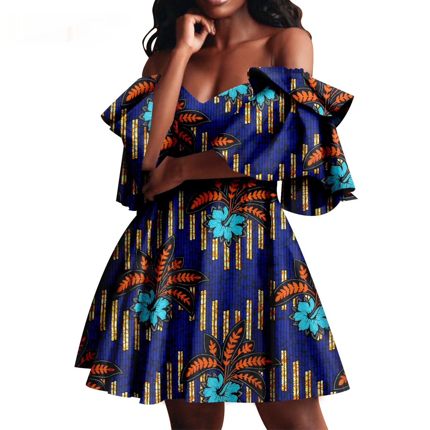 Robe de soirée pour femmes d'été africaine