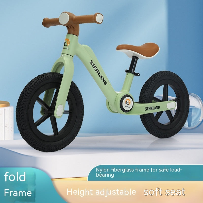 Vélo d'équilibre pliable pour enfants, sans pédales