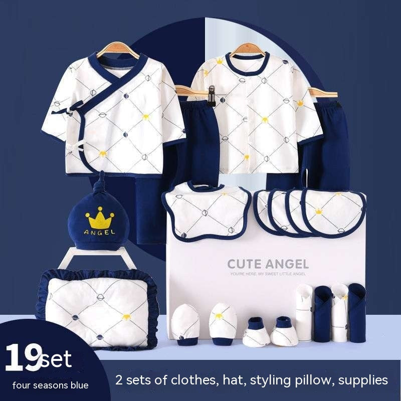 Vêtements pour bébés, costume en pur coton pour nouveau-né, coffret cadeau