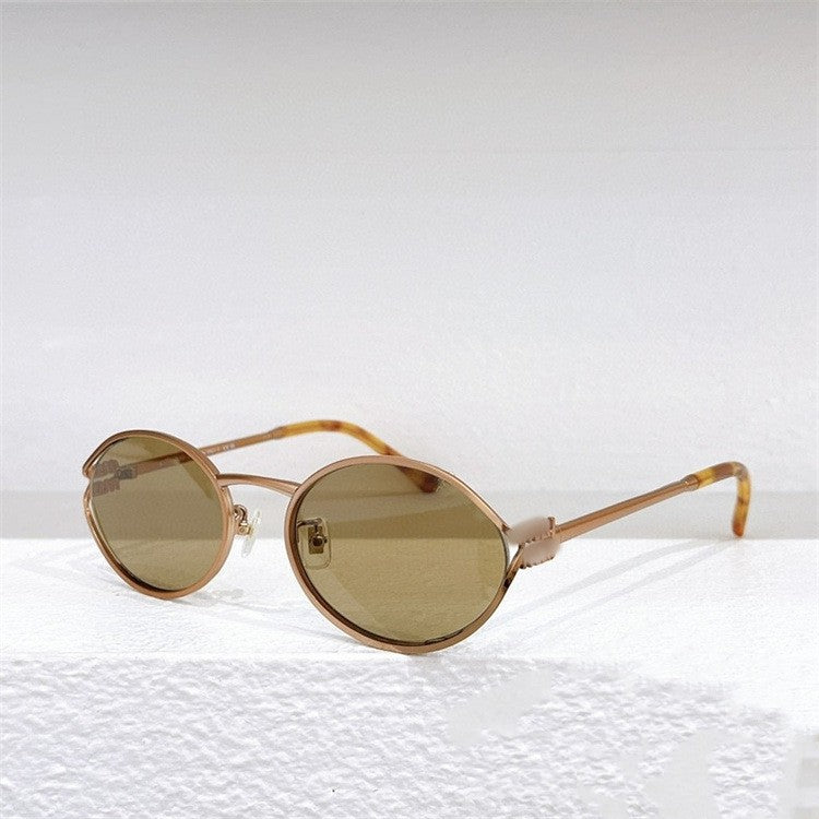 Personality Oval Sun Glasses Female