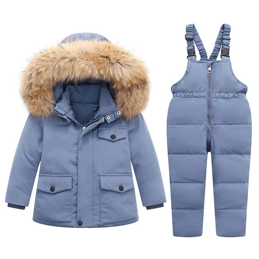 Costume de veste rembourrée en duvet pour enfants d'hiver