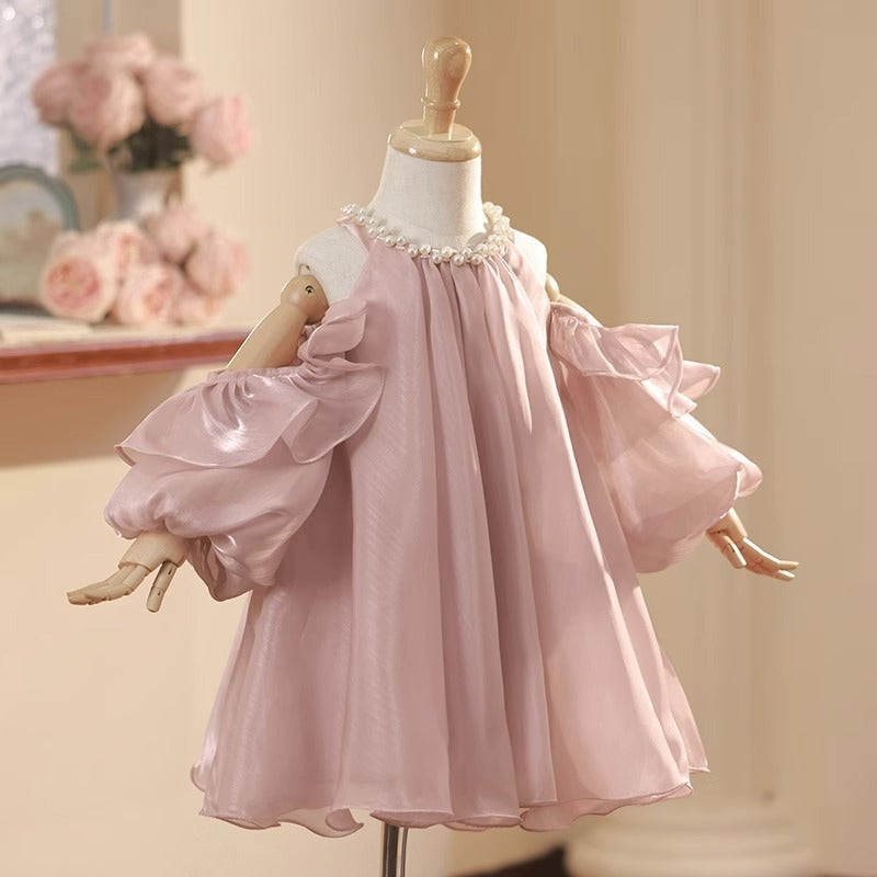 Children's Dress Ruffled Birthday Host's Dress