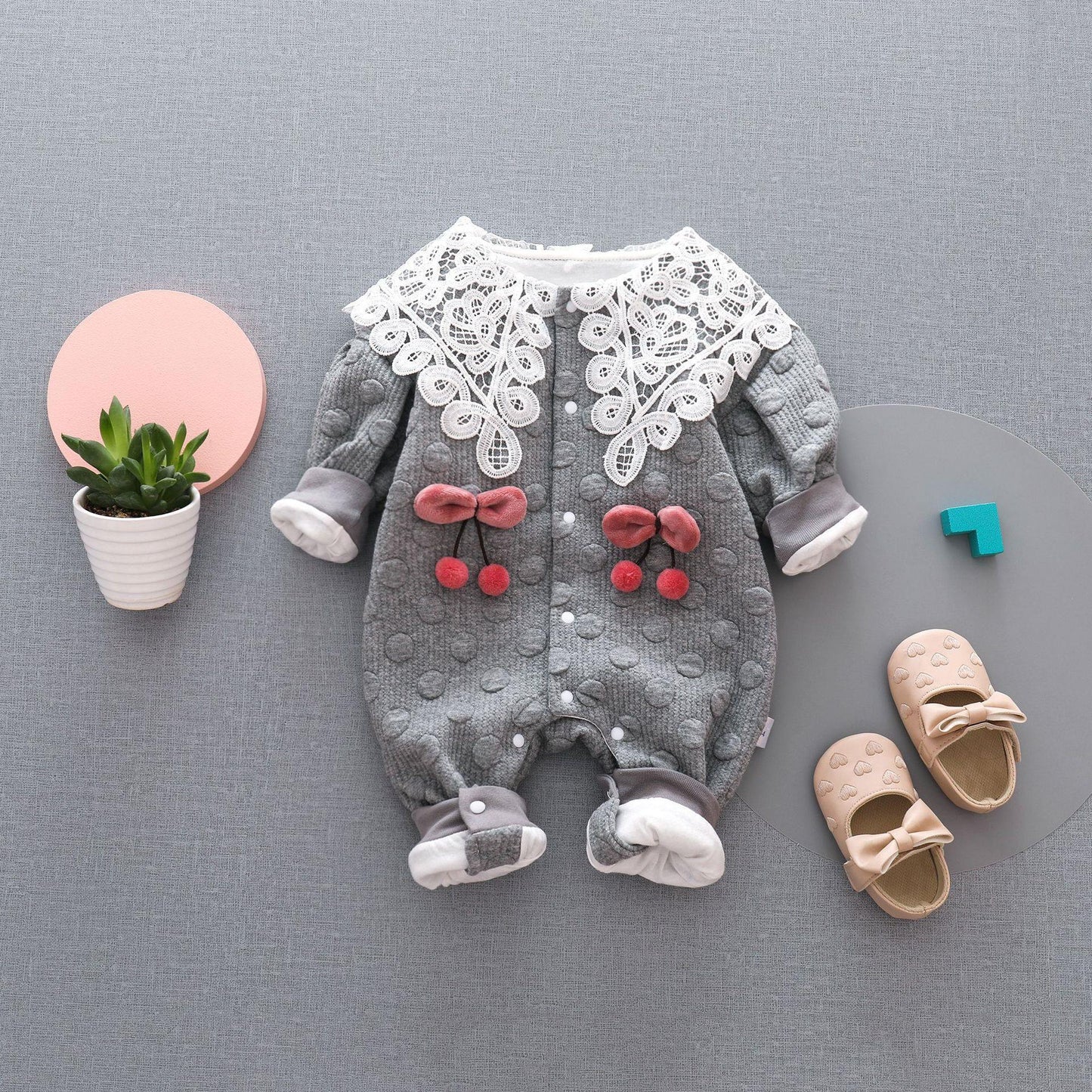 Combinaison bébé printemps et automne, vêtements d'extérieur Double couche