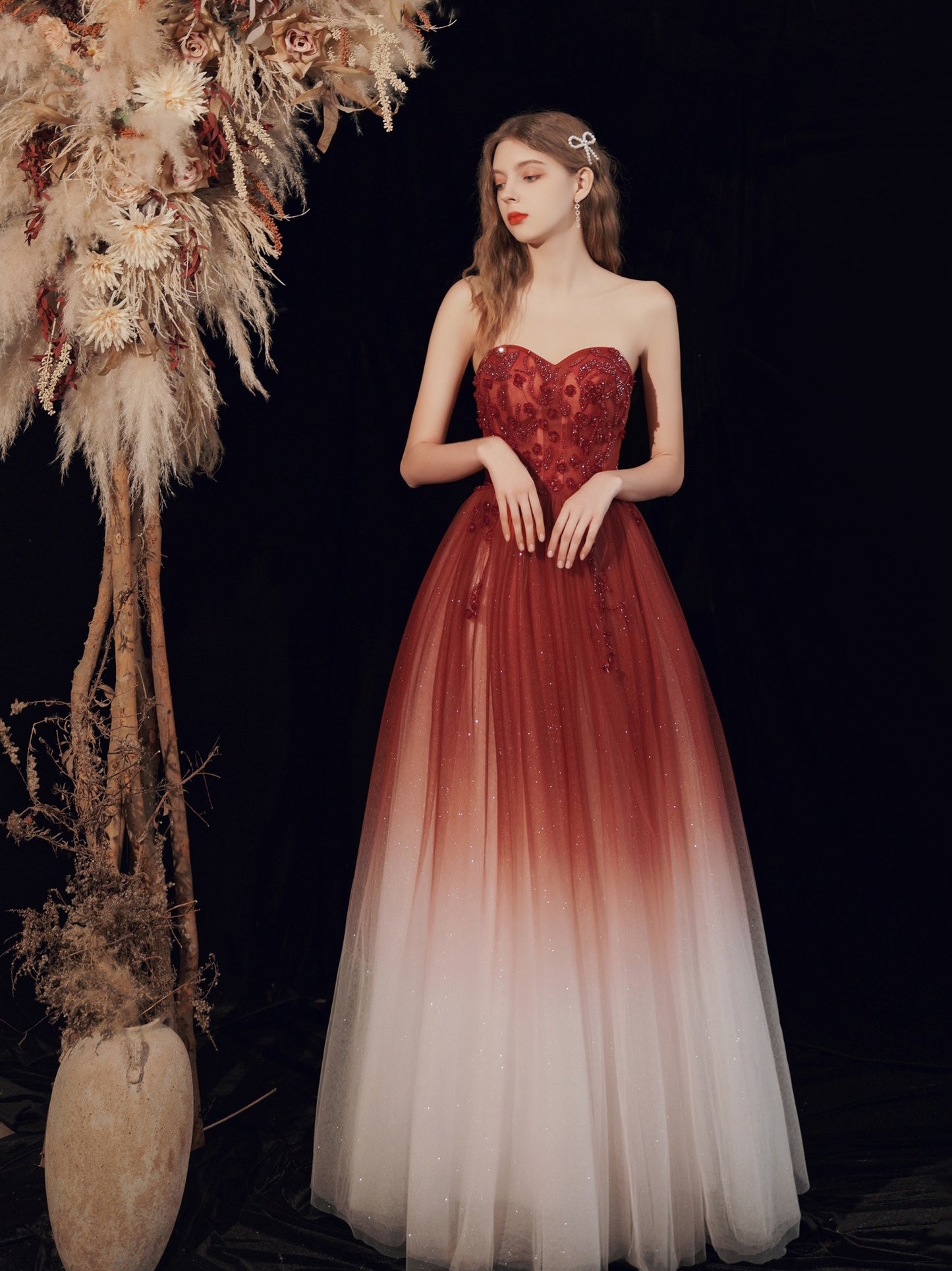 Vestido de noche para banquete de boda para mujer