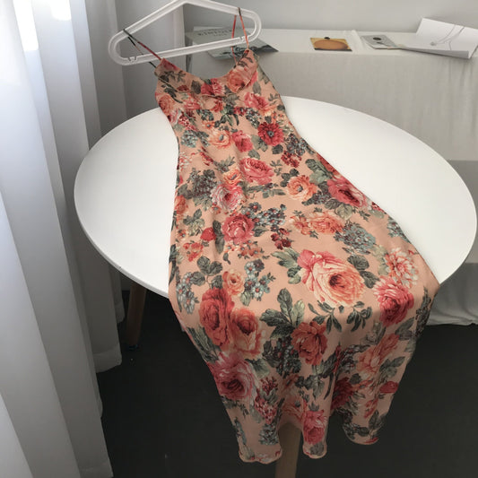 Vestido camisola floral con temperamento a la moda para mujer