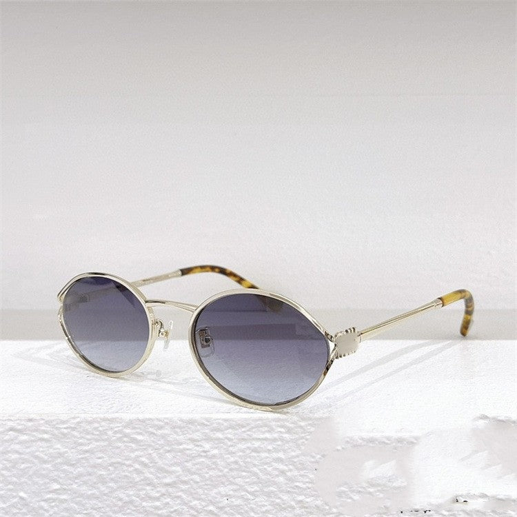 Personality Oval Sun Glasses Female