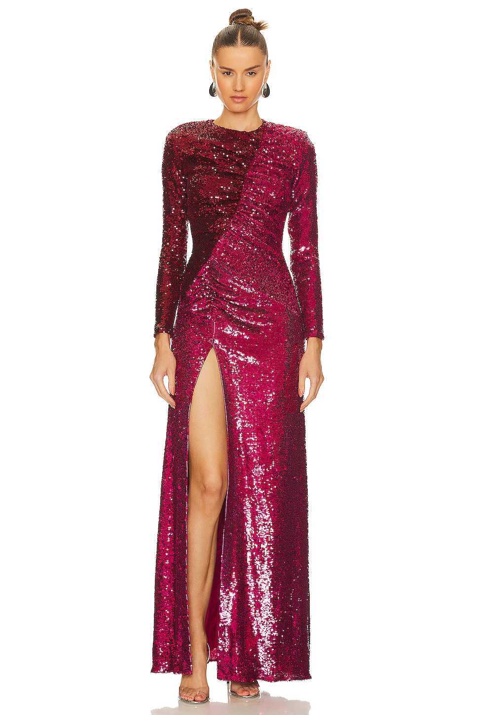 Elegant Graceful Split Sequins Maxi Dress