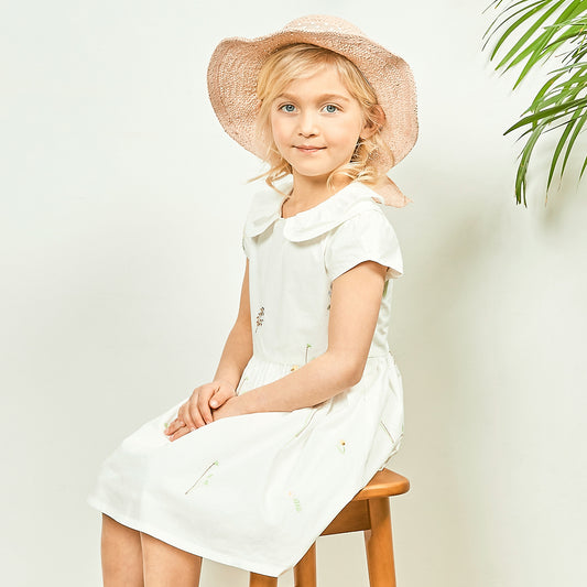 Children's Dress Summer New Botanical Floral Print