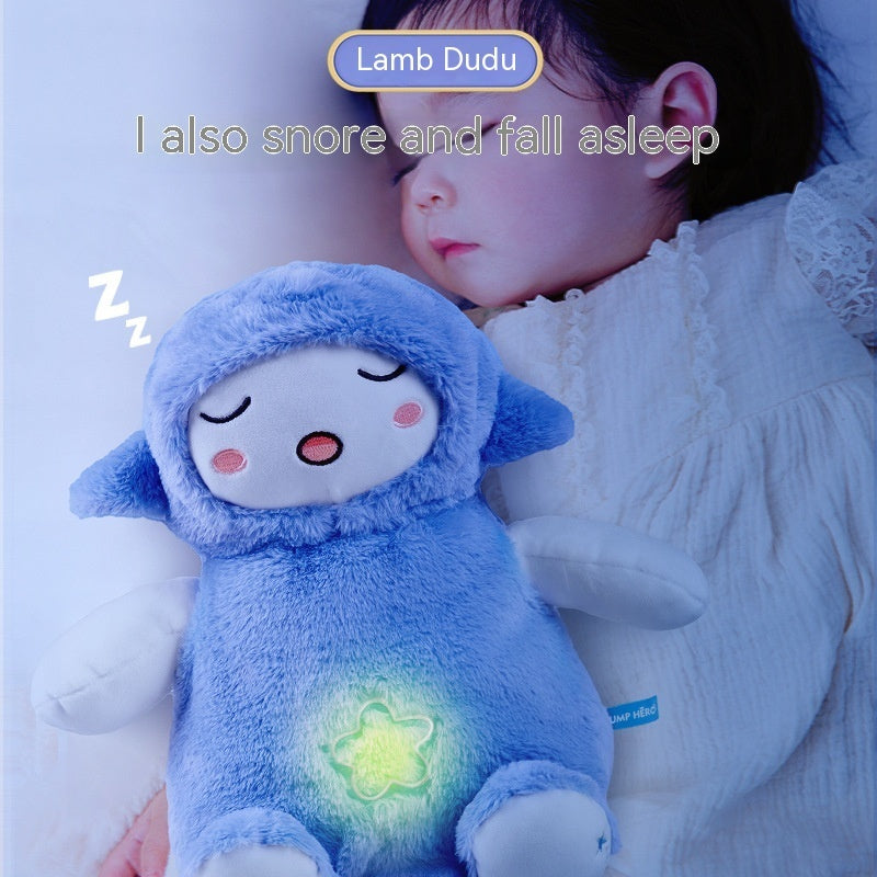 Cloak Man Lamb Toot Baby Plush Doll Newborn Sound And Light Soothing Sleeping Toys