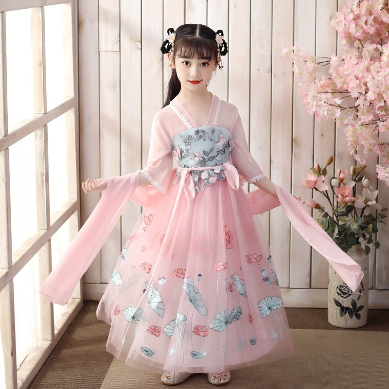 Falda hanfu de niña súper hada