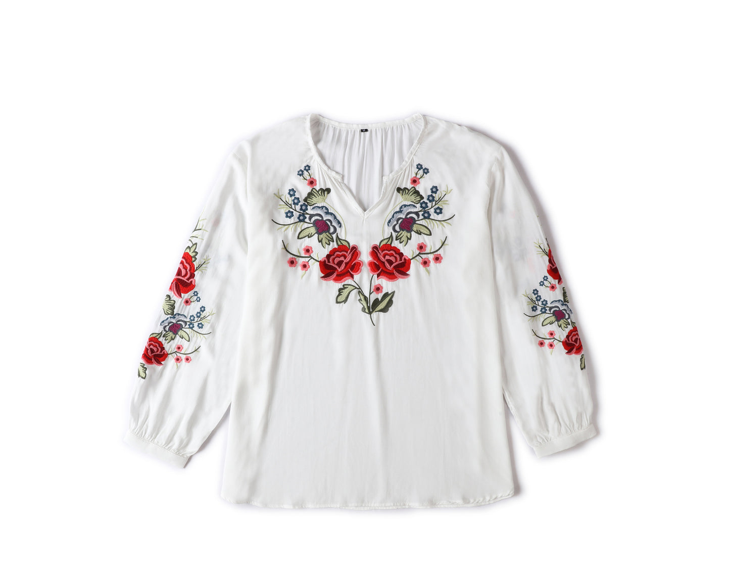 Loose Design Shirt Women Autumn Women Clothing Embroidered Shirt