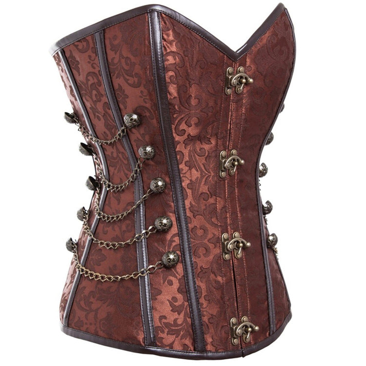 Corset gothique de cour en métal décoratif