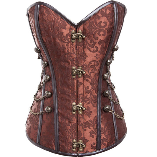 Court Gothic Corset Metal Decorative Outerwear