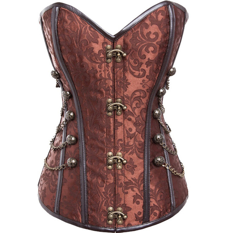 Corset gothique de cour en métal décoratif