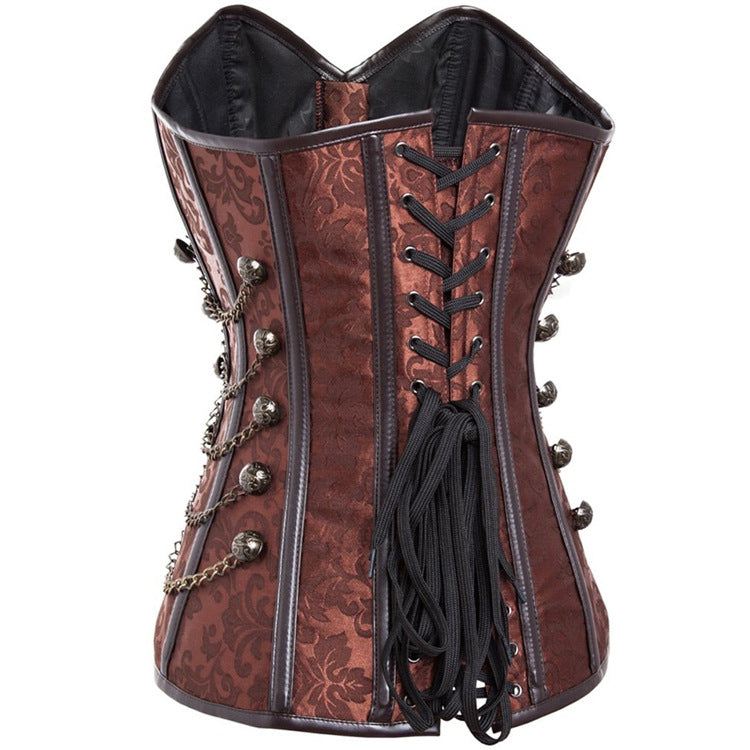 Corset gothique de cour en métal décoratif