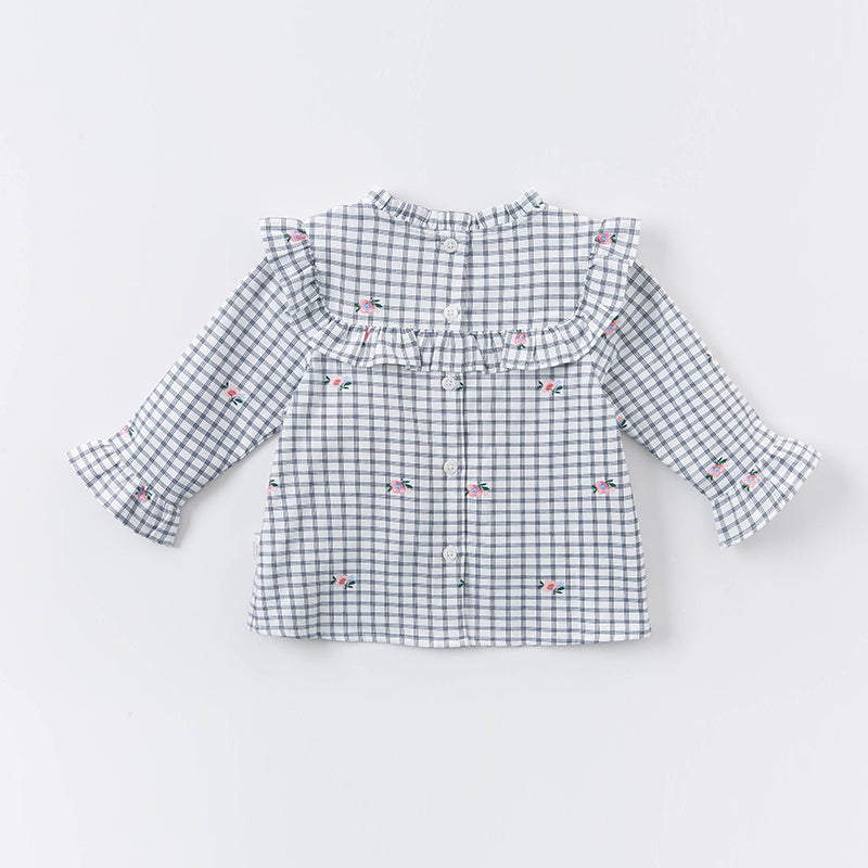 Chemise à carreaux en coton pour bébé