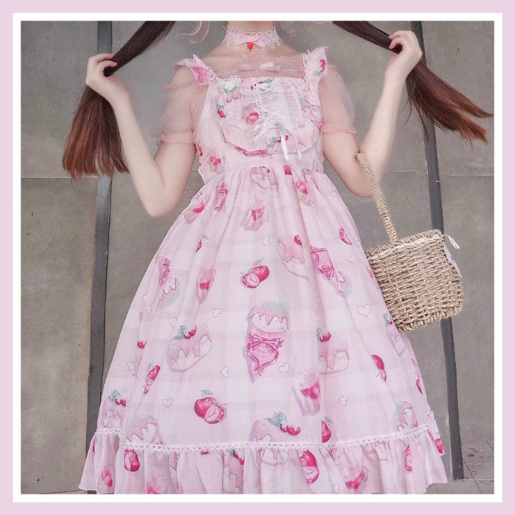 Japanese Suspender Jsk Dress Cute Summer