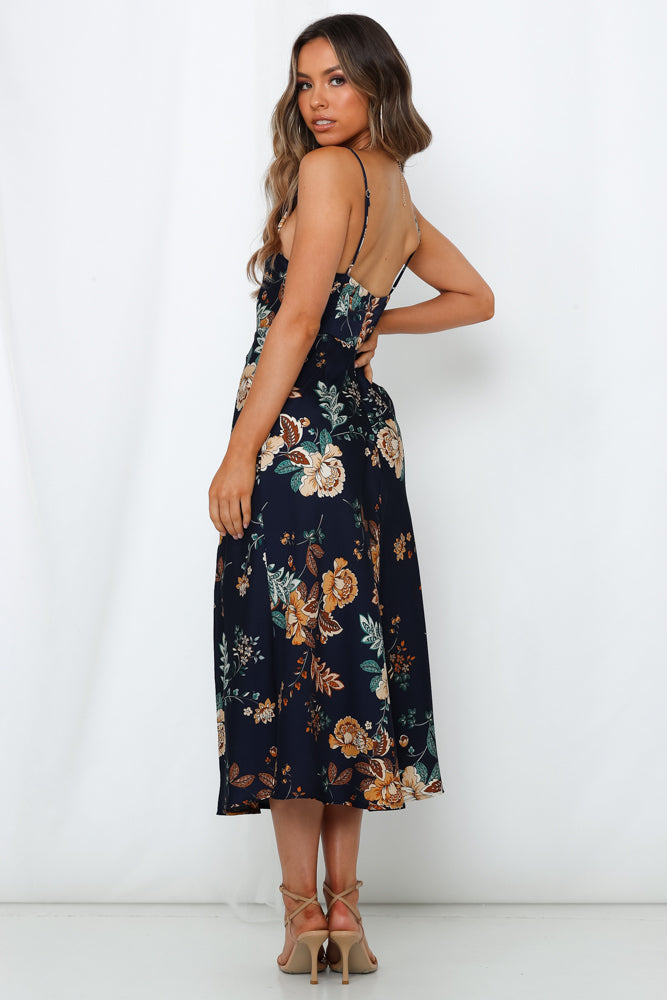 Vestido maxi de corte A con tirantes florales para vacaciones de verano para mujer