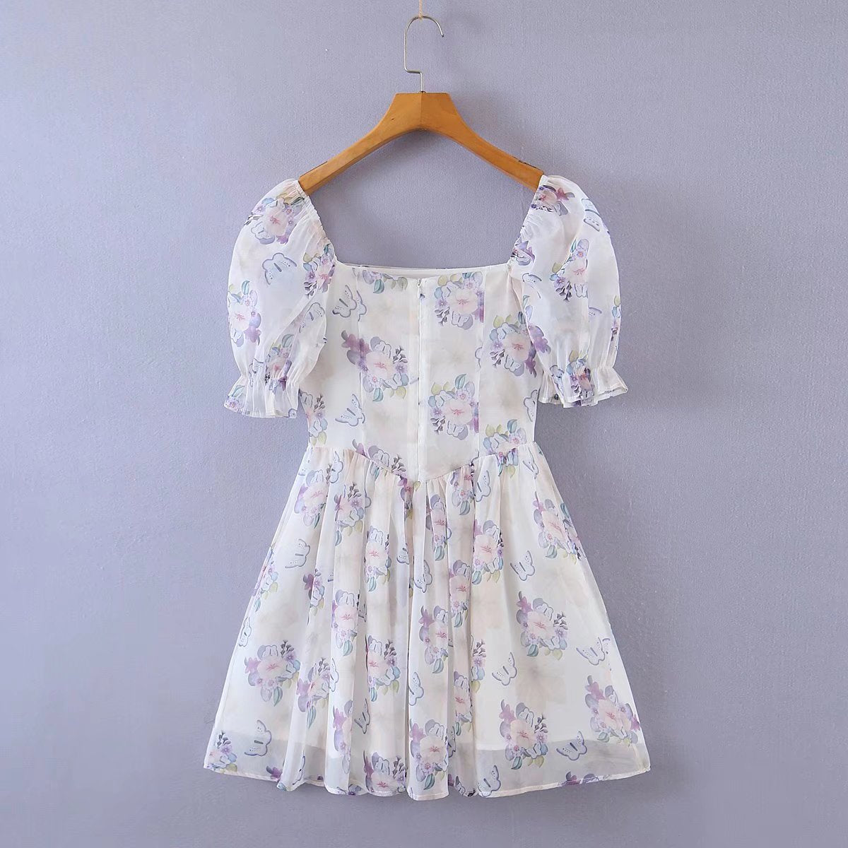 Robe courte de princesse en organza avec ceinture pour femme, vêtement d'été