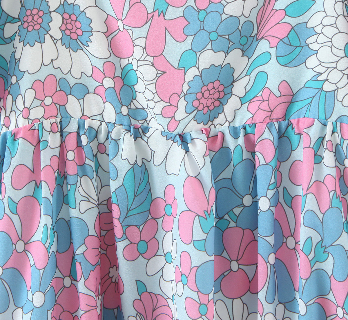 Robe longue de vacances à imprimé floral pour femmes, manches volantes, printemps