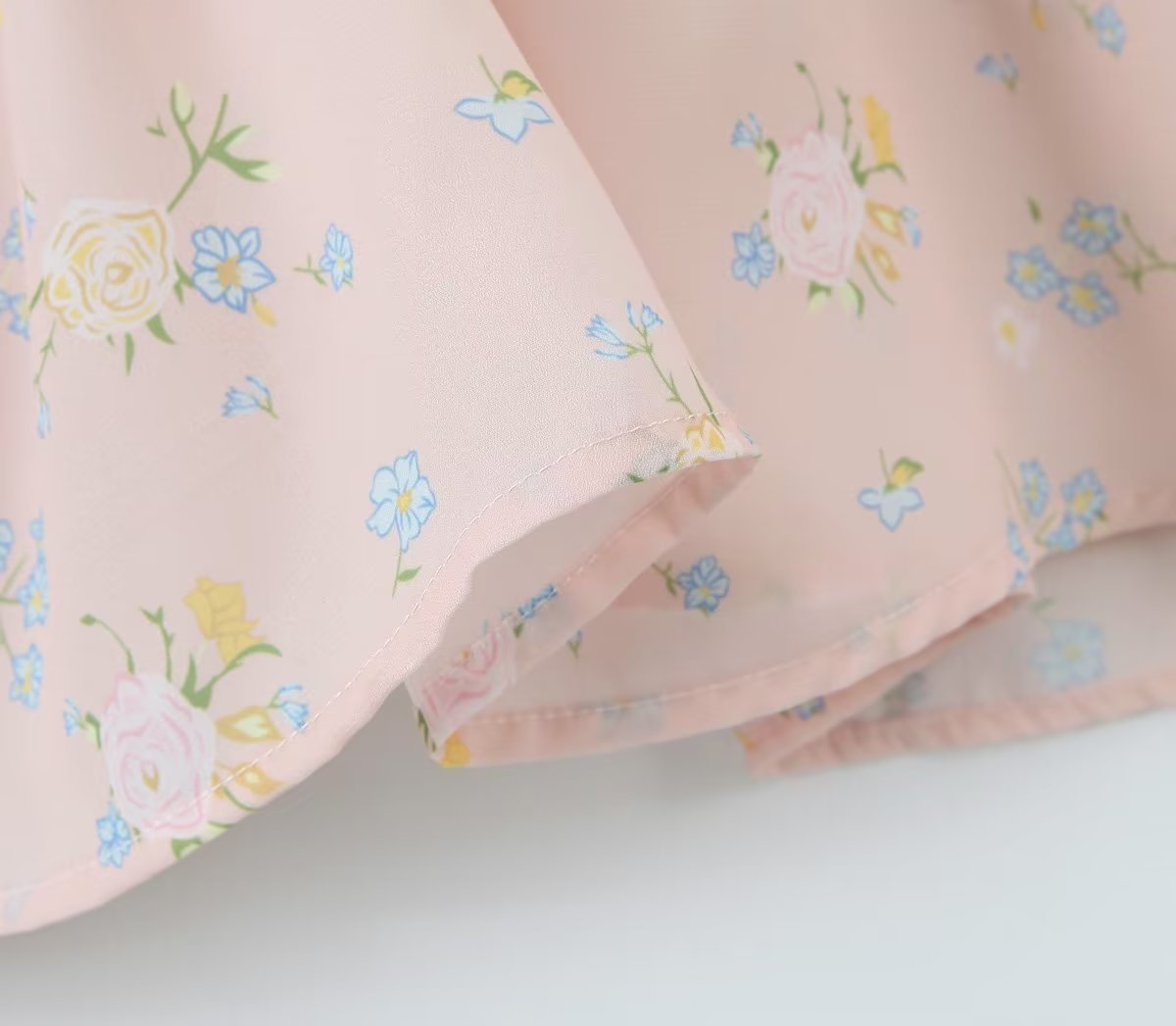 Robe de fée d'été élégante pour femmes, petite, col carré, manches bouffantes, premier amour français, douce robe en mousseline de soie, pause thé, robe florale