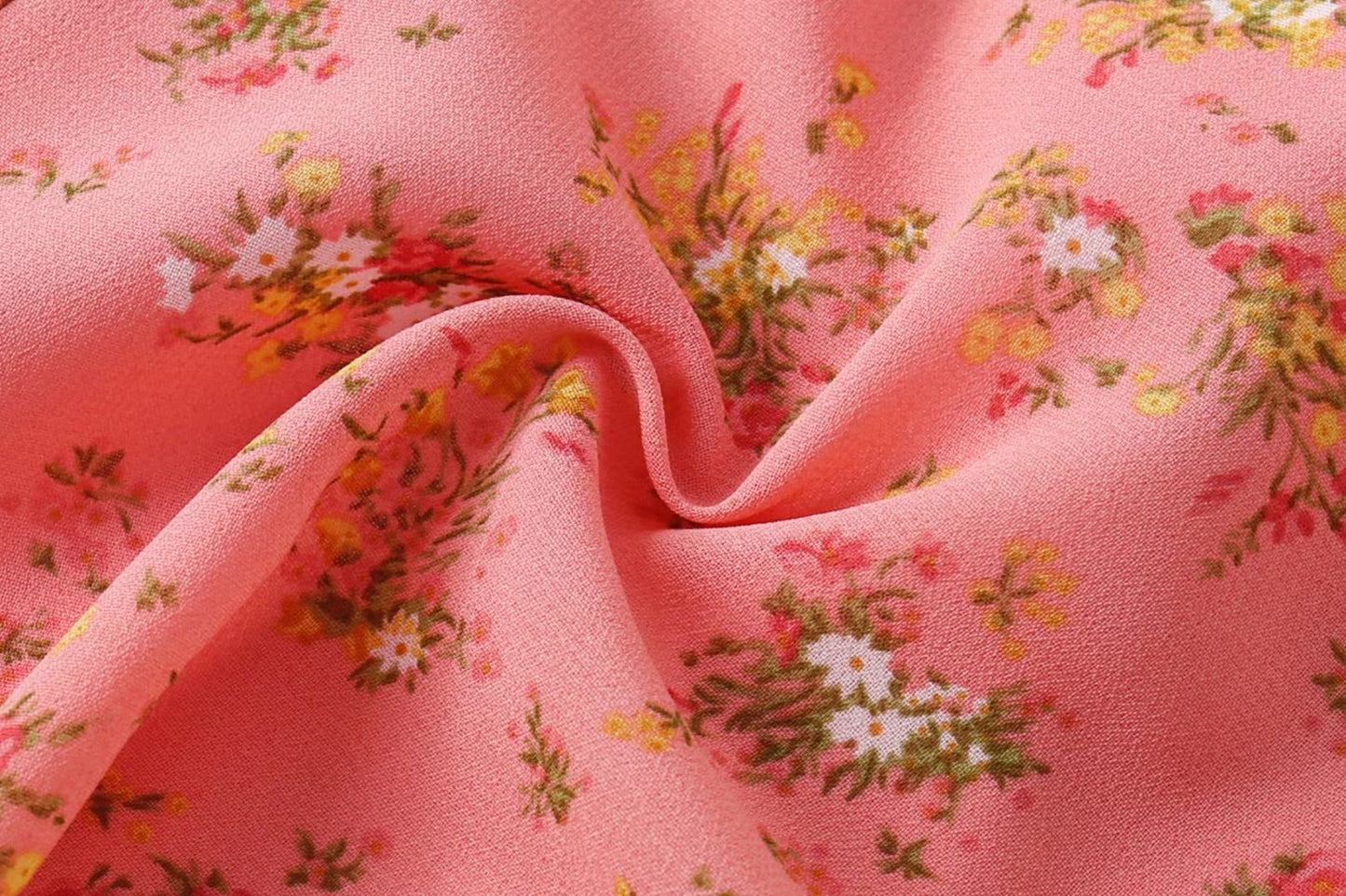 Robe de vacances ajustée en feuille de lotus douce et fraîche Robe courte d'été à fleurs pour fille française