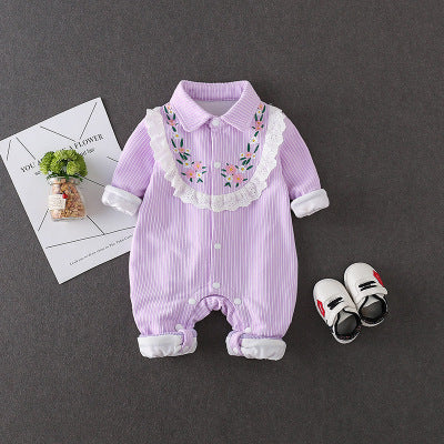 Cute princess dress baby outing hugging clothes