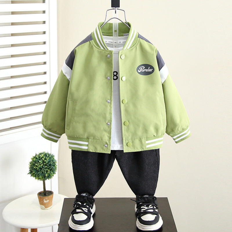 Chaqueta de uniforme de béisbol de niño de moda