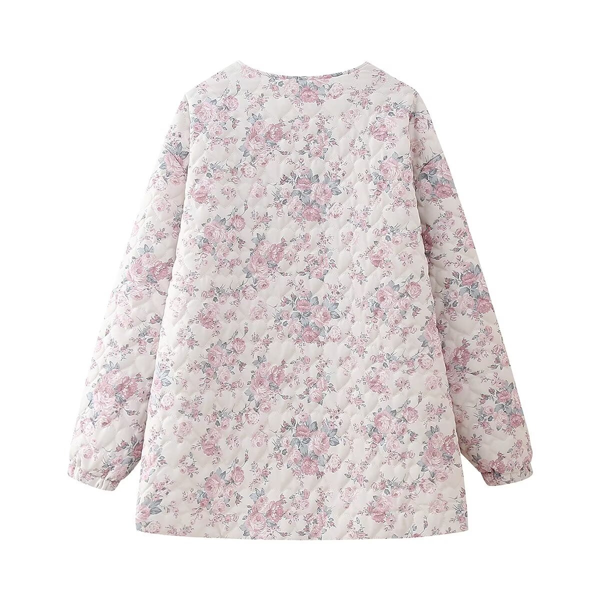 Vêtements de printemps pour femmes Crème Floral Love Chic Vêtements en coton Manteau en coton