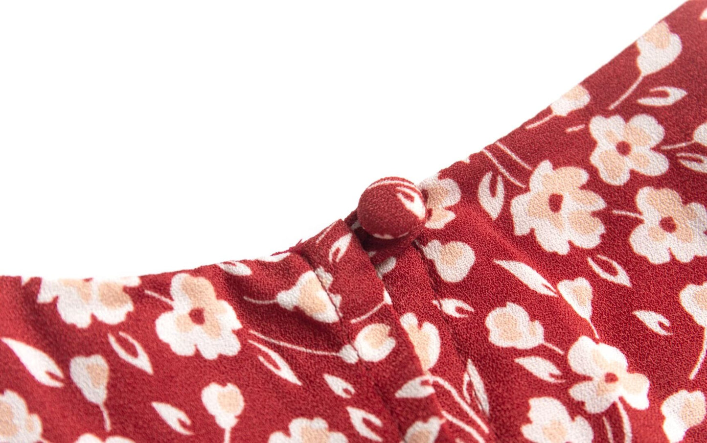 Robe mi-longue sexy dos nu à imprimé floral et col rond pour les vacances françaises