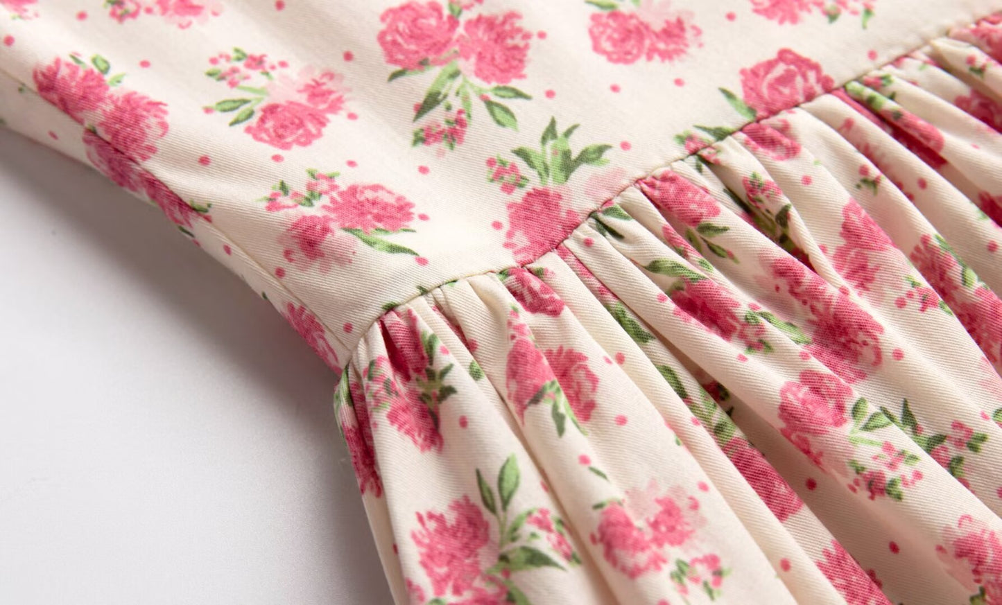 Robe d'été amincissante à la taille française, ligne A, courte, imprimé Floral pur, robe à bretelles pour femmes