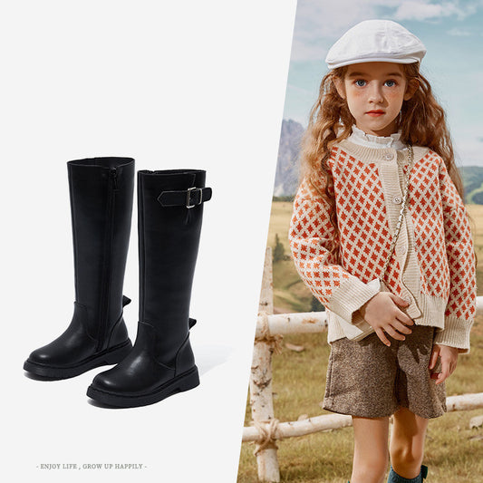 Bottes enfants en cuir