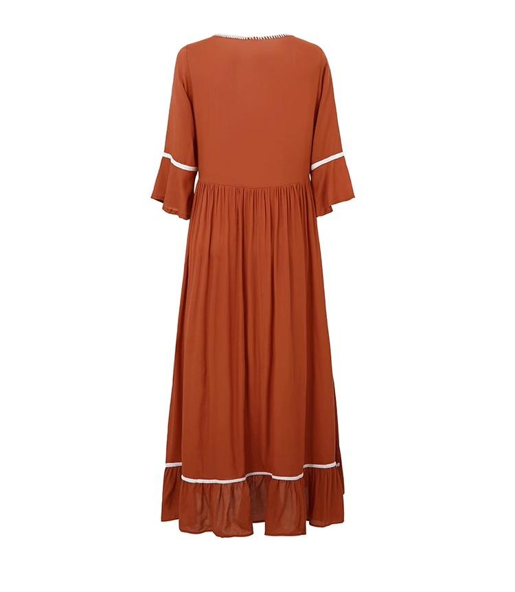 Vestido bohemio de mujer con forro