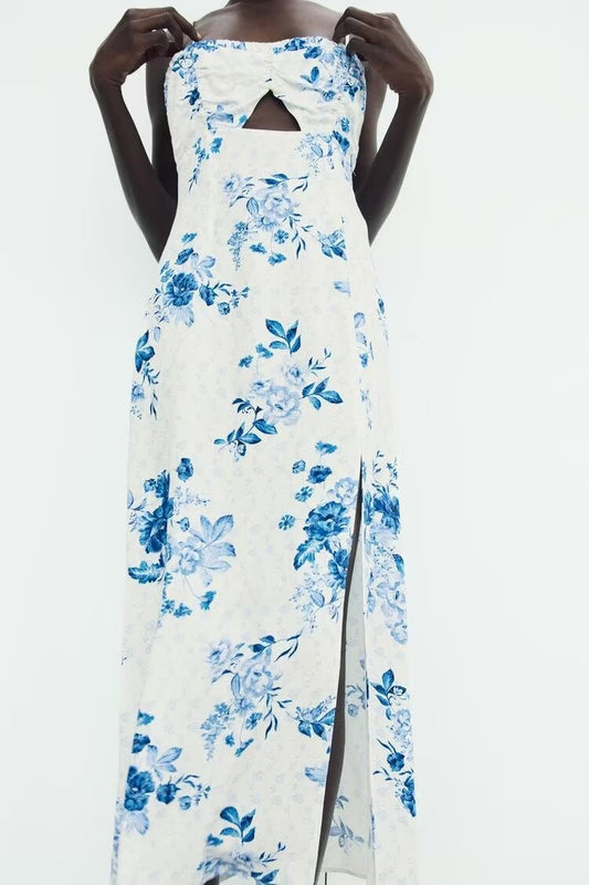 Robe de sous-vêtements à imprimé floral printanier