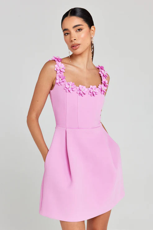 Vestido de verano con tirantes y estampado floral para mujer, informal