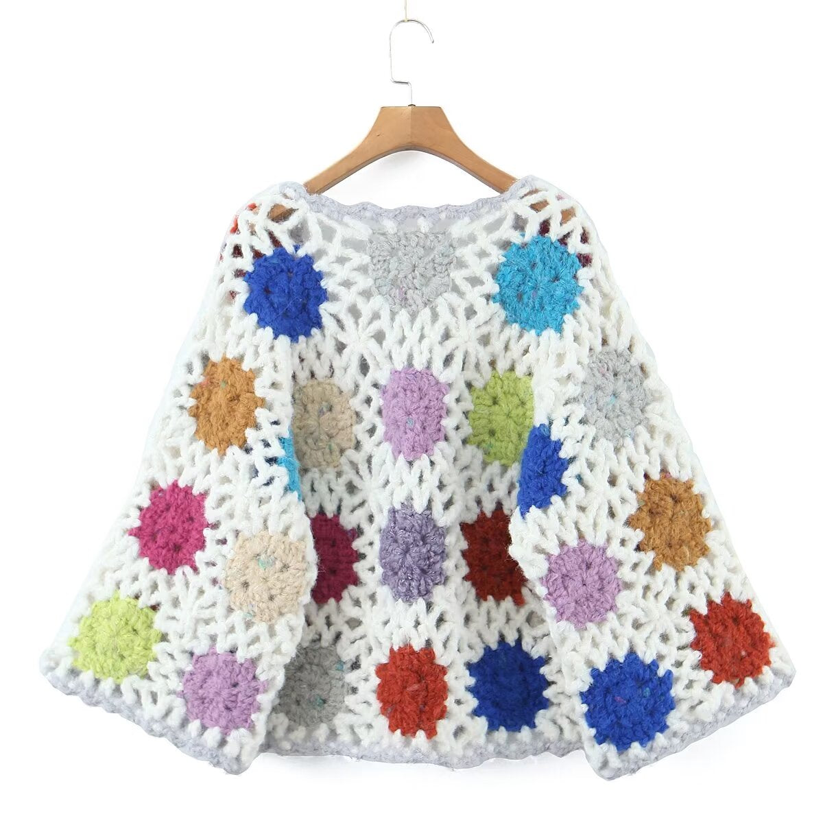 Summer Wind Women Handmade Crochet Sweater Cardigan Sweater