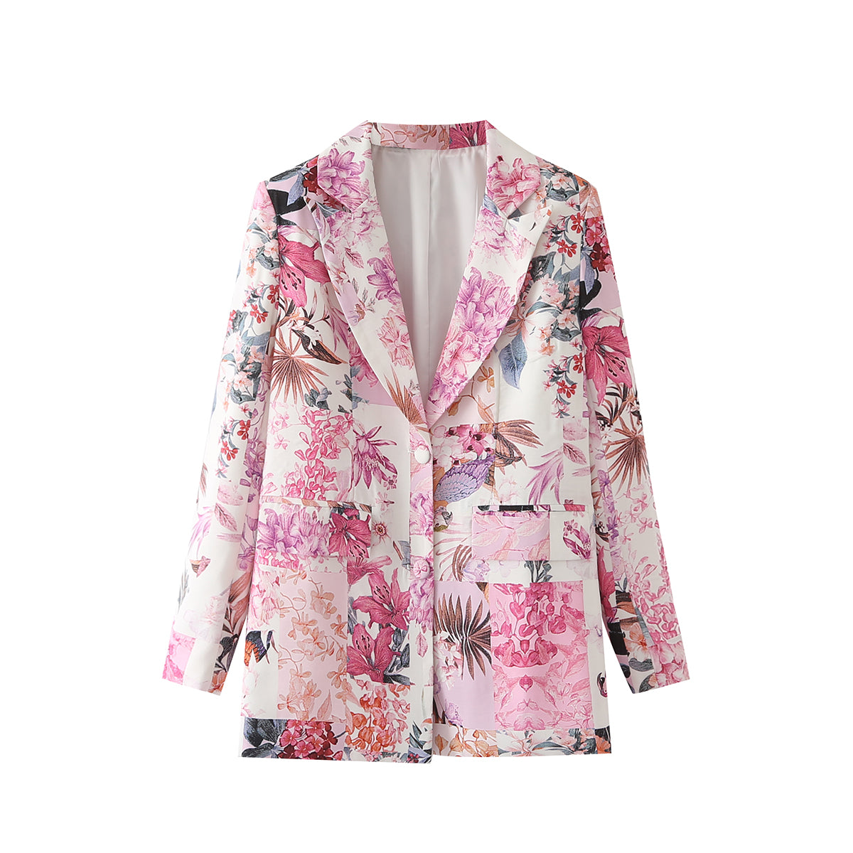 Women Clothing Autumn Women's Printed Blazer Small Blazers