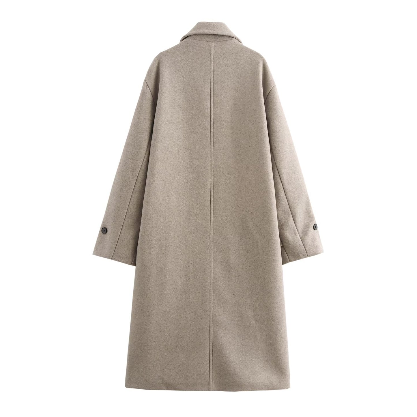 Ropa de mujer Otoño Invierno Elegante Gabardina Abrigo de Lana Abrigo Suelto