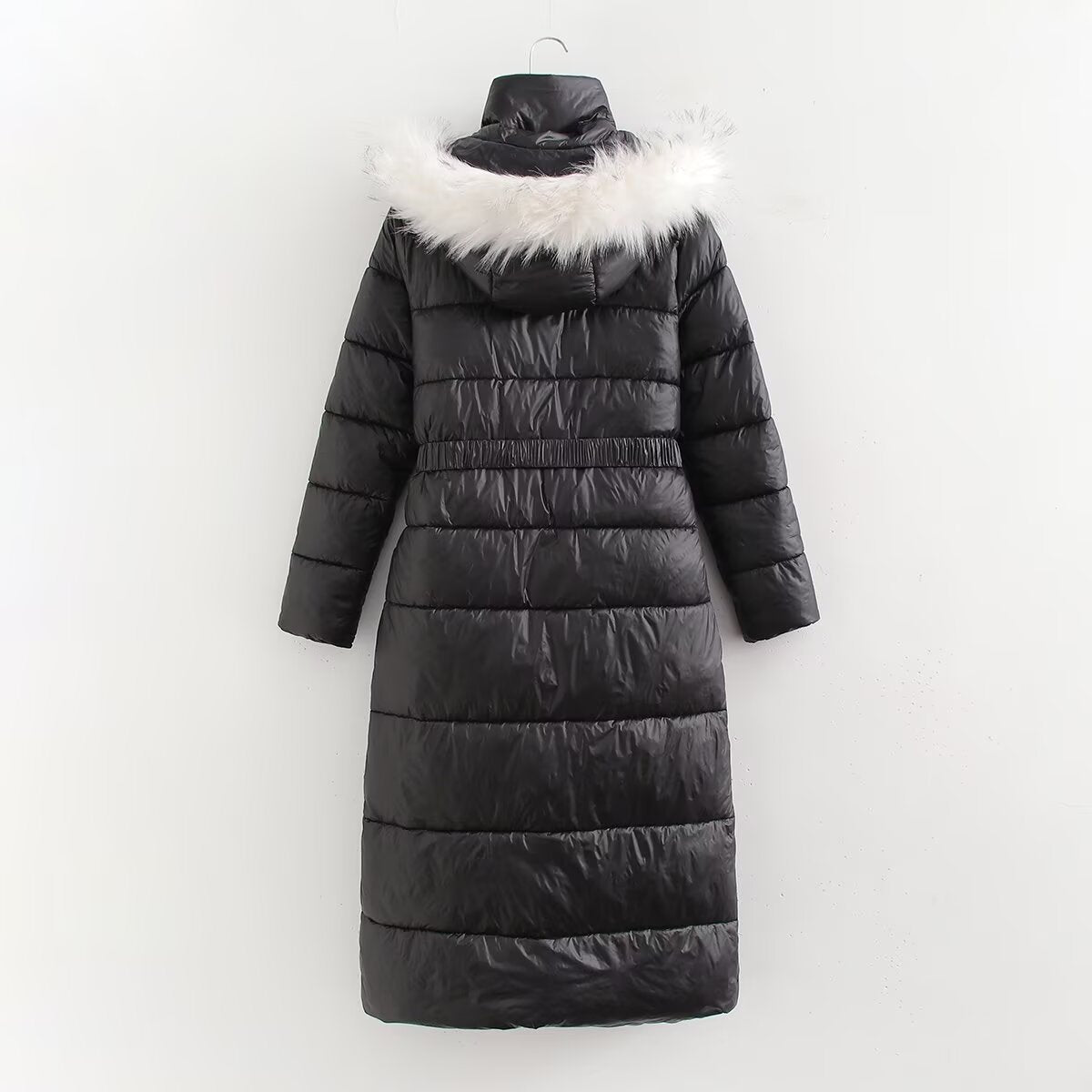 Long Fur Collar Cotton Coat Outerwear