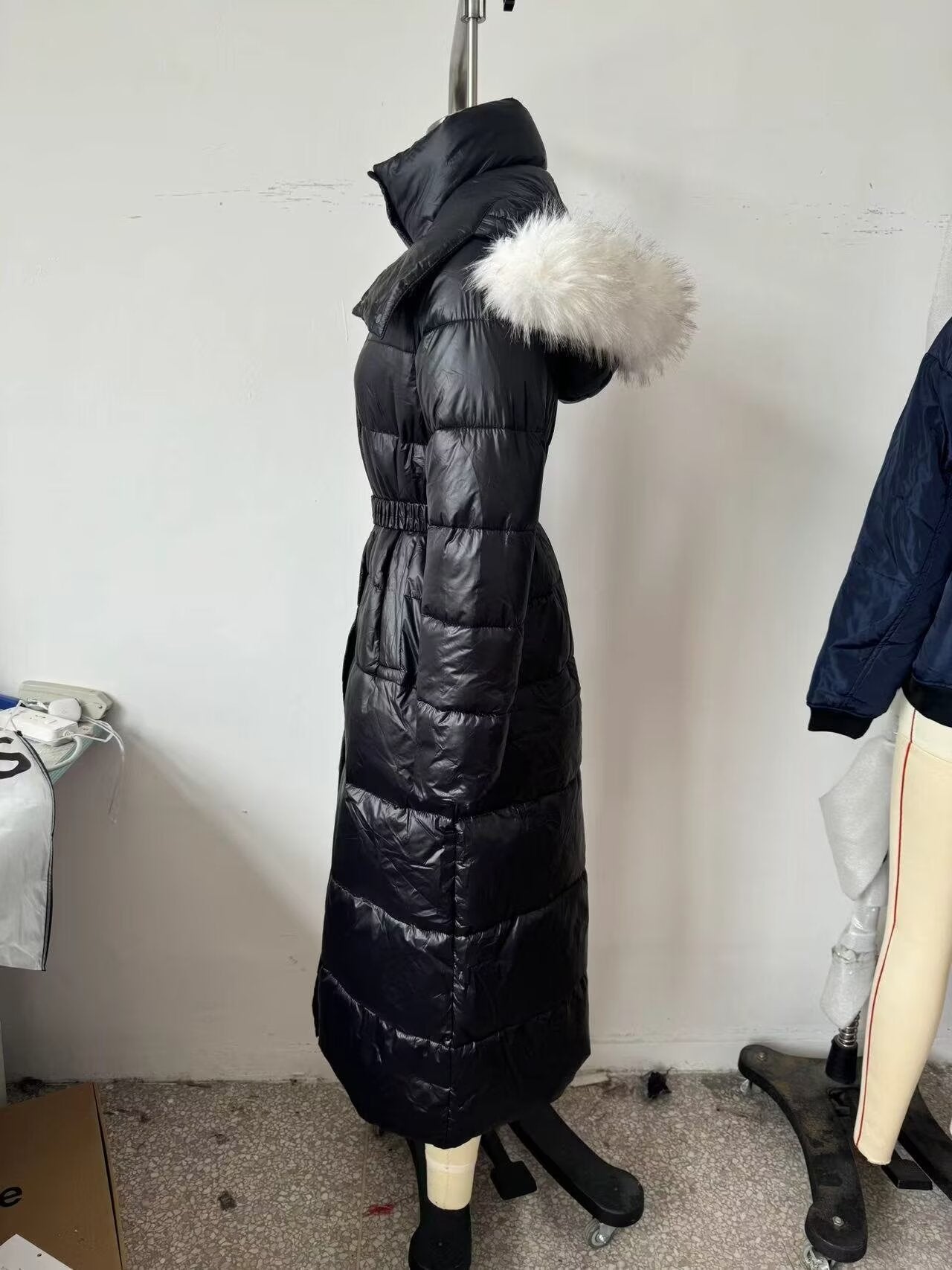 Long Fur Collar Cotton Coat Outerwear