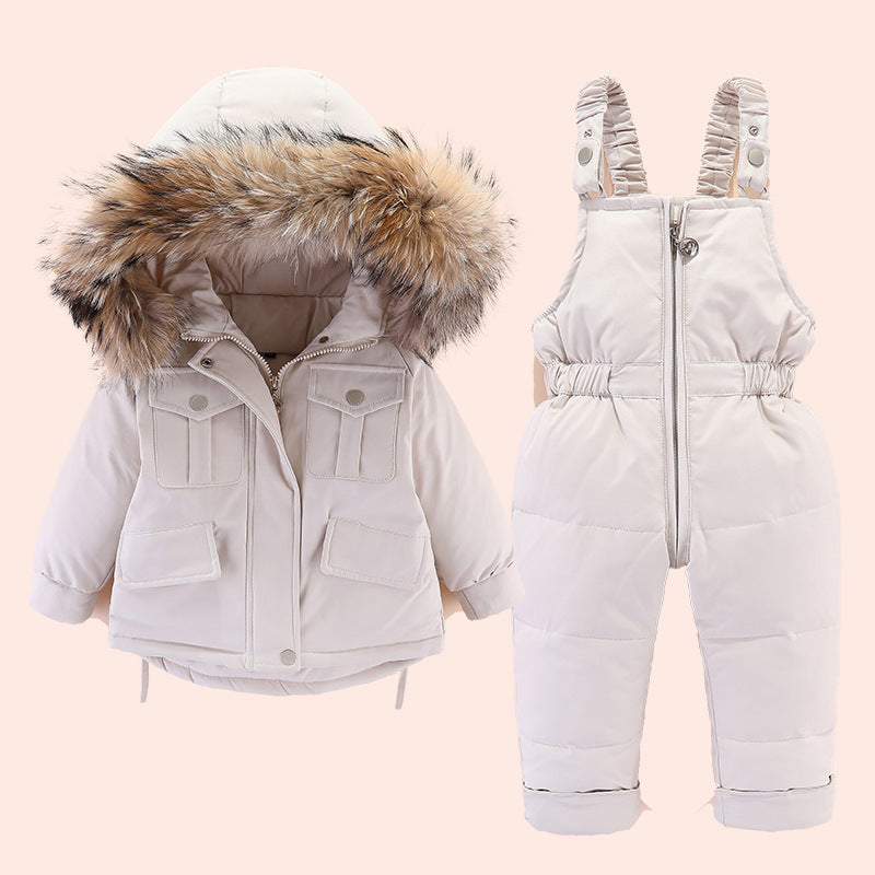 Costume deux pièces en coton pour bébé, garçons et filles