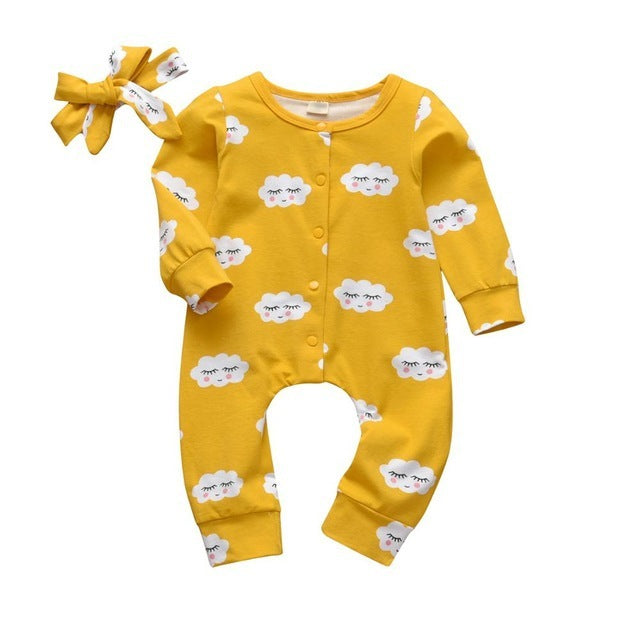 Baby print jumpsuit